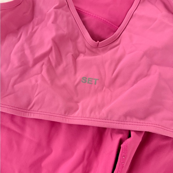 SET Active Pink Sports Bra & Legging Set - Picture 1 of 4